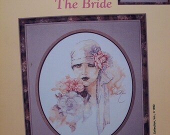 The Bride 1920s flapper style cross stitch pattern Lanarte designs by Stoney Creek