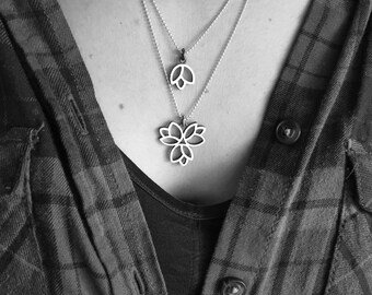 Necklace "Tulipa" Collection - Sterling Silver