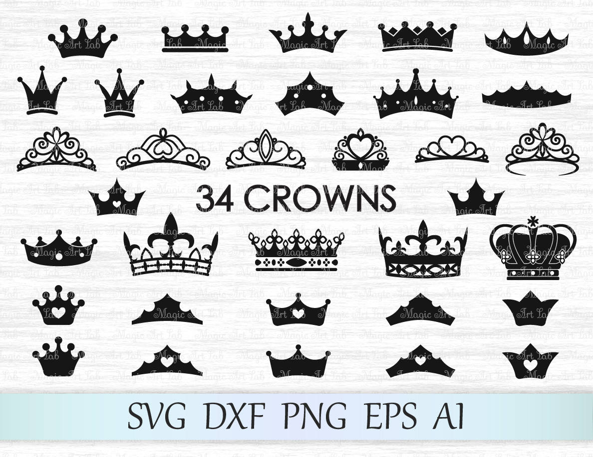 Download Crown svg file Tiara svg Crown vector Crown cut Princess