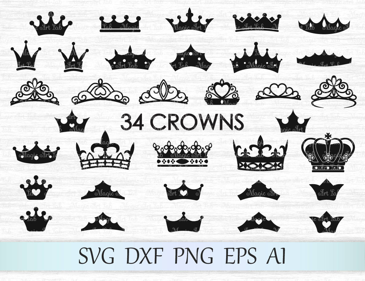 Crown svg file Tiara svg Crown vector Crown cut Princess