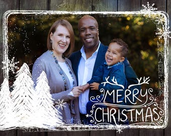 Photo Christmas Card - Digital File (Merry Christmas 1)
