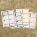 HALF BOXES with Flags - 2018 inkWELL Press Colors | 4 Sheets | Matte Repositionable Sticker Paper | Planner Stickers | LucKaty |