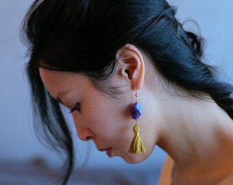 Amethyst earrings, statement amethyst earrings, purple statement earrings, purple crystal earrings, amethyst jewelry
