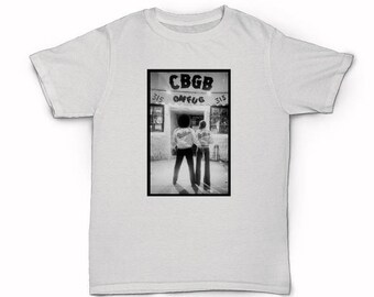CBGB T-shirt - Classic old school Punk Rock Nightclub Downtown New York City club 1970's music the ramones