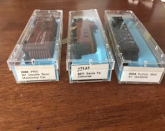Vintage Atlas N-Gauge trains, Lot of three