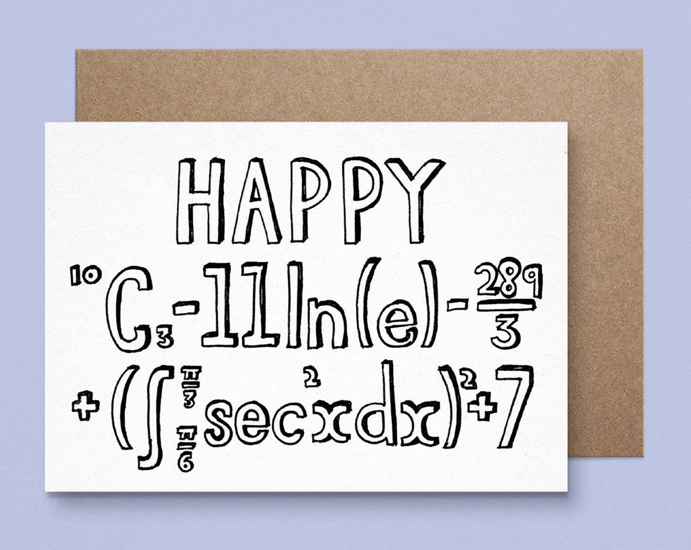 Maths 21st Birthday Card