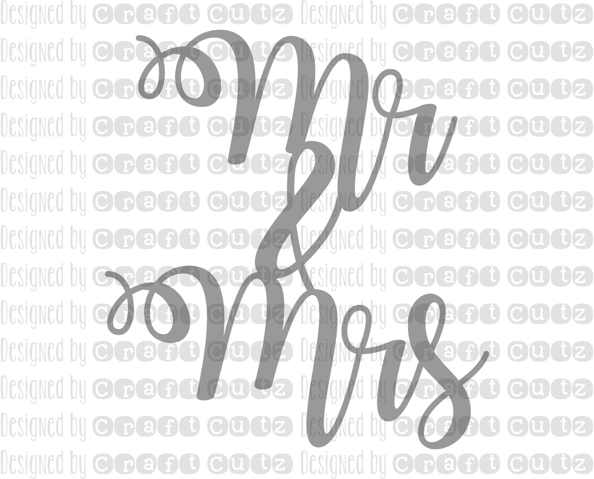 Mr & Mrs svg Cake Topper Wedding svg Wedding Bag Tags