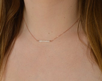 Necklace freshwater pearls * and fine chain