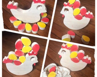 The chicken and its eggs