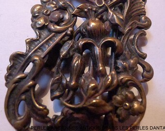 antique belt buckle art nouveau
