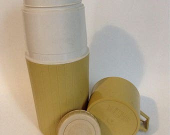 Vintage 1970's Olive Green Thermos Made in Canada