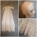 C. 1900, Victorian, Edwardian Infant's Christening Gown and Bonnet, Stunning Lace, AS IS , for Pattern, Materials