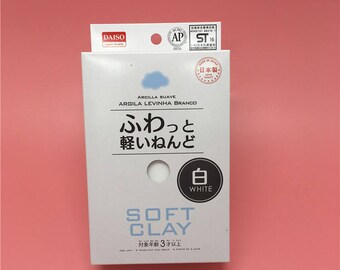 daiso white soft clay,slime supply materials,Soft sculpture material
