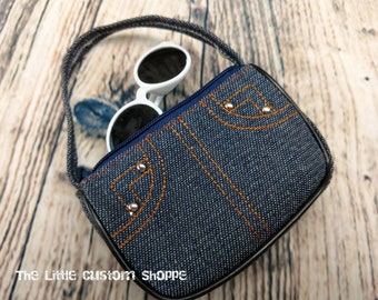 Denim purse for 18 inch American Girl doll