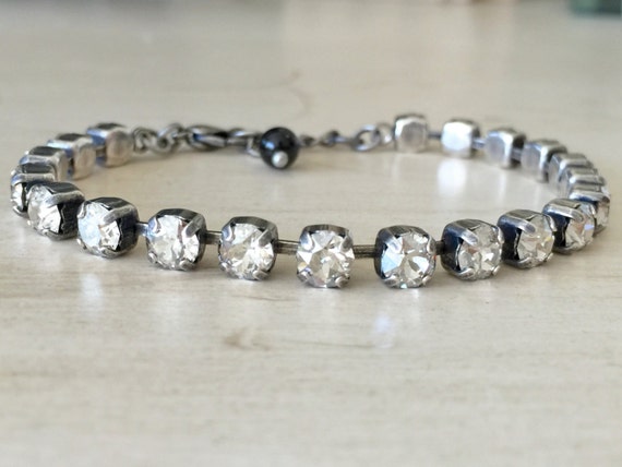 Stackables Crystal Silver Shade Bracelet, in Antique Silver