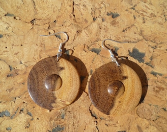 Earrings in acacia African boaca2