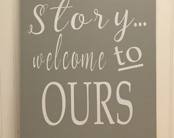 Every Family has a story wall plague 16x36