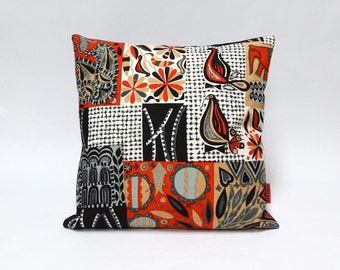 Mid Century Decorative Pillow Cover | Birds Decor | Cushion Cover | Pillow Case | Handmade by EllaOsix