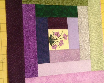 Simple Log Cabin Quilt Pattern