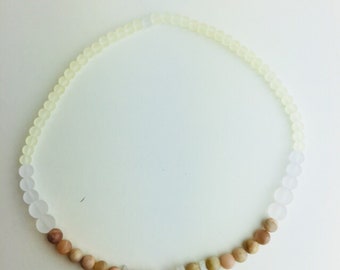 Moonstone Birthstone necklace, June birthstone, 17 inches