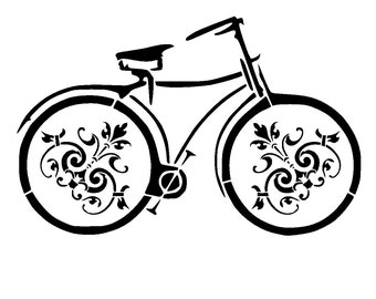 6/6 " vintage bicycle stencil 3.