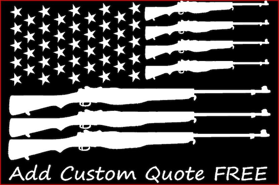 Download Custom Order American Flag Gun Flag Car Decal Car Window