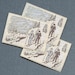 Lot of (3) LARGE Vintage SKIING Labels Tags Never Used MoRE AVAILABLE 5099