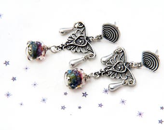Glass Lampwork bead earrings