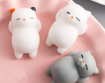 Squishy Soft Cute Cat 3 pcs lot Wipes Antistress Boot Ball Decompression Sticky Eliminate Pets Fun Stress Squishies Squeeze Friet Kit Toys