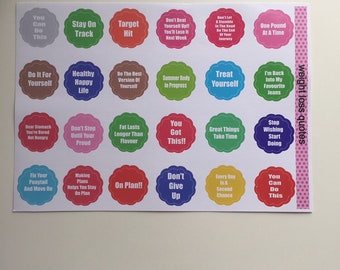 Weight Loss Stickers Quotes