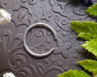 Sottile punta anello delicato anello in argento, anello di punta semplice