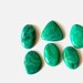 6 pcs , Chrysocolla cabochons best quality , mix shapes , flat back cabochons , high polishing , code C1669