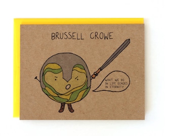 Brussell Crowe Gladiator Holiday Card