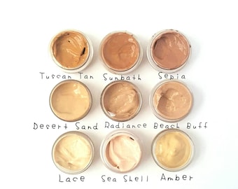 SAMPLE - Vegan Liquid Mineral Foundation Serum - Multi Fruits, Multi Botanical Extracts Base. Available in 9 Skin Tone Shades