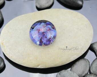 Purity - Purple Lampwork Glass Cabochon - 17mm - Jewelry Making Supply