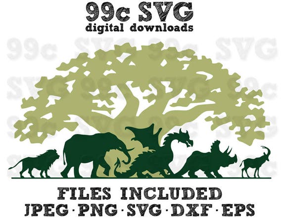 Download Disney Animal Kingdom SVG DXF Png Vector Cut File Cricut