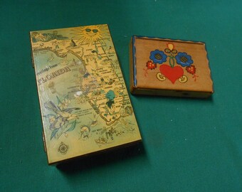 TWO Wood Boxes