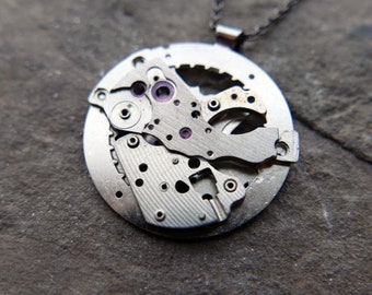 Watch Parts Pendant "Adhafera" Cosmic Alien Delicate Beautiful Mechanical Watch Sculpture Necklace Industrial Steampunk Art Mechanical Mind
