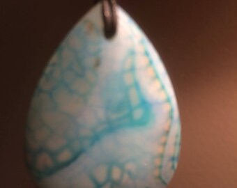 Blue Lace Agate Pendant Necklace