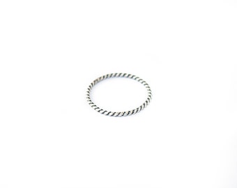 Twisted Sterling Silver Ring