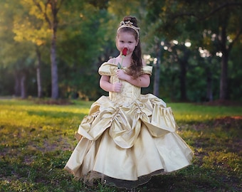 Belle Dress / Disney Princess Dress / Beauty and the Beast Inspired Costume / Ball gown style for toddler, child, girl