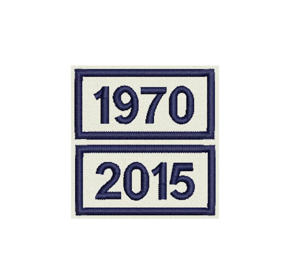 Set of 2 Custom Embroidered Patches with your Number