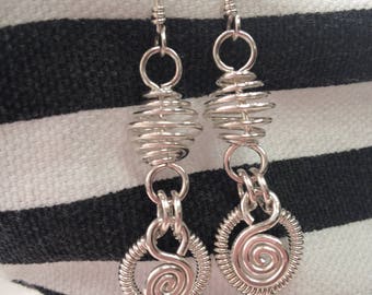 Shiny Sterling Silver Earrings