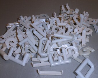 Vintage plastic bulletin board letters and numbers