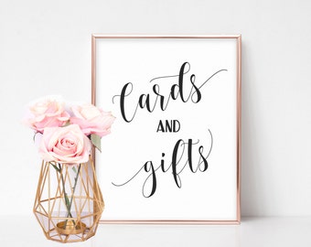 Cards and Gifts Wedding Sign, Cards and Gifts Sign, Cards and Gifts Printable, Wedding Gifts Sign, Cards Sign Wedding, Bridal Shower Signs