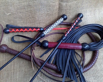 Leather flogger / Adult toy / BDSM whip