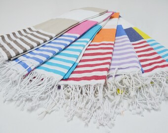 Turkish Towel Turkish Beach Towel Peshtemal Turkish Bath Towel Fouta Bridesmaid Gift Wedding Gift Favor Organic Cotton Turkish Towel