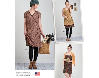 Simplicity Pattern 8186 Dottie Angel Wrap Dress and Slip Dress