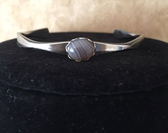 Botswana Agate Cuff Bracelet