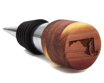State Wood Wine Stopper | State Wine Stoppers | State Wood Gifts for Guys Wine | Wooden Bottle Stopper| Bulk Wholesale Bottle Stoppers